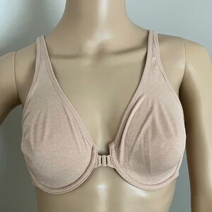 NWT Delimira Beige Underwire Front Closure Bra